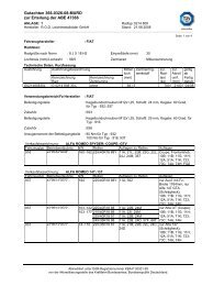 Gutachten 366-0326-08-MURD zur Erteilung der ABE 47366