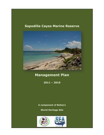 Sapodilla Cayes Marine Reserve Management Plan - NODC - NOAA