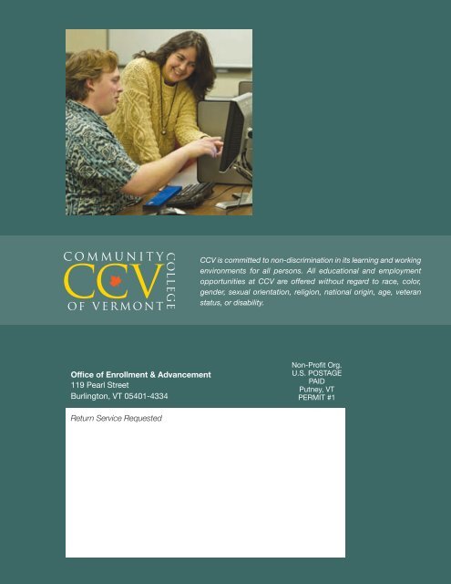 2008 CCV Annual Report - Community College of Vermont