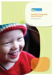 Paediatric Integrated Cancer Service Annual Report 2009-10