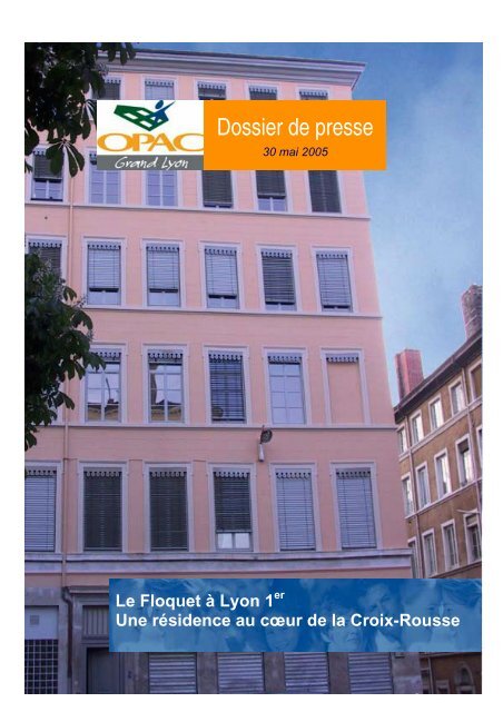 TÃ©lÃ©charger le dossier de presse - Grand Lyon Habitat