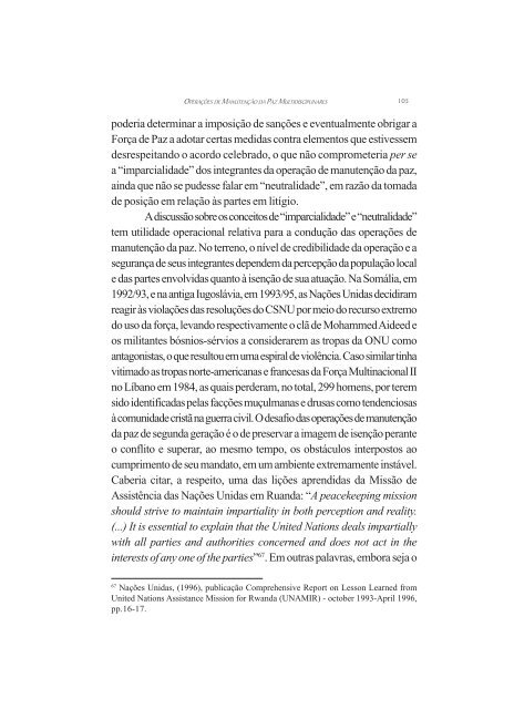 O Brasil e as Operações de Manutenção da Paz das ... - Funag