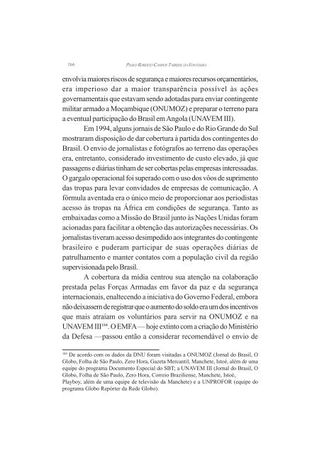 O Brasil e as Operações de Manutenção da Paz das ... - Funag