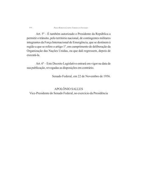 O Brasil e as Operações de Manutenção da Paz das ... - Funag