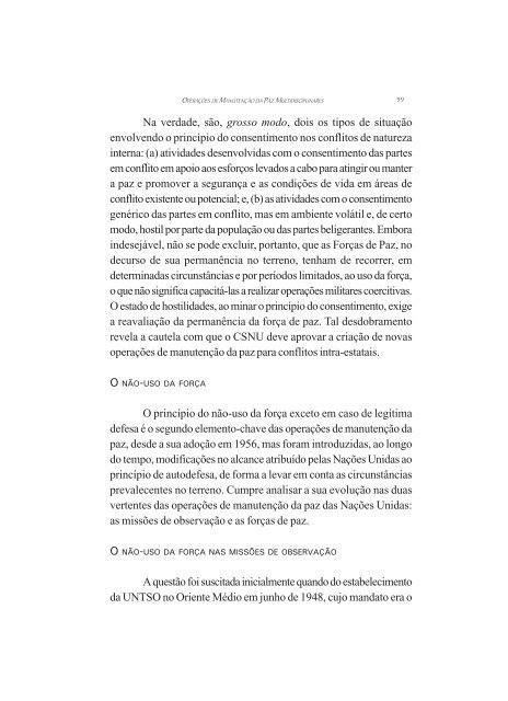 O Brasil e as Operações de Manutenção da Paz das ... - Funag