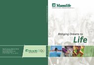 the financial statements - Manulife Insurance Berhad