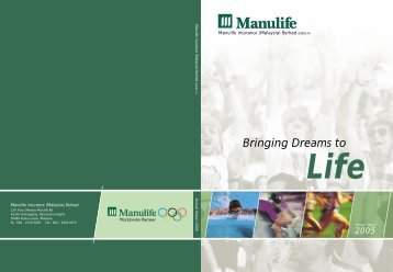 the financial statements - Manulife Insurance Berhad