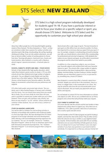 STS Select: NEW ZEALAND ZEALAND