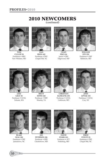 2010 Catawba College Lacrosse