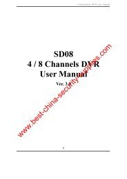 SD08 4 / 8 Channels DVR User Manual - Best-china-security ...