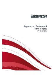 SAGEMCOM Software & Technologies, MÃ©grine - Ecole Nationale d ...