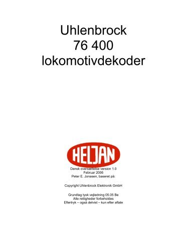 Uhlenbrock 76 400 lokomotivdekoder - Digital tog og digital ...