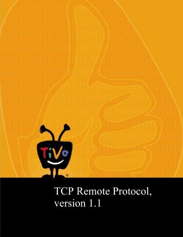 TCP Remote Protocol, version 1.1 - TiVo