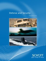Defense and Security brochure - SCHOTT North America