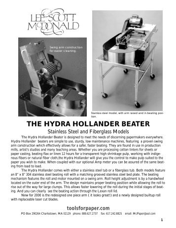 THE HYDRA HOLLANDER BEATER - Ken Pickar - Caltech