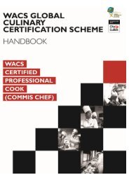 WACS Certified Professional Cook (Commis Chef)