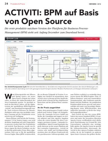 ACTIVITI: BPM auf Basis von Open Source - camunda services GmbH