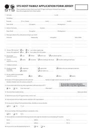 Download the Host family application form For Jersey - STS