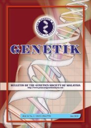 Jilid 16 No. 1 / ISSN 1394-5750 Jan 2010 - Persatuan Genetik ...