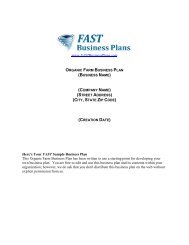 Organic Farm Business Plan - Fast Business Plans