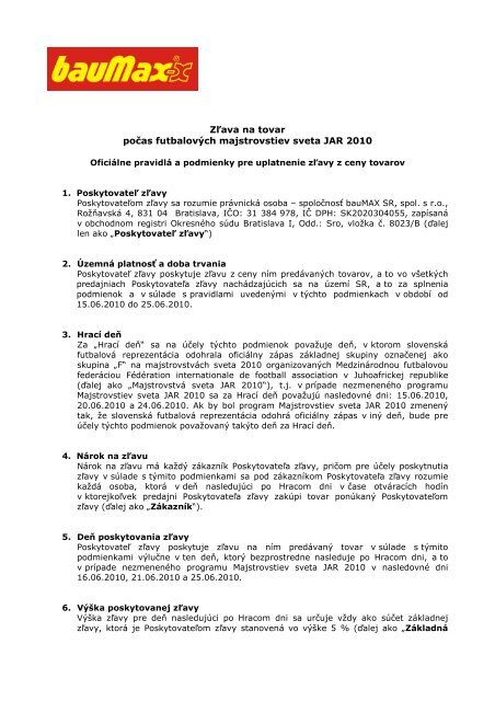 Podmienky a pravidl-341 zlavy MS JAR 2010 III
