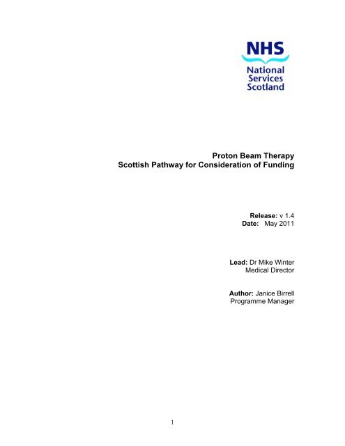 The Scottish Referral Pathway for Consideration of Funding