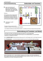 Zeitschaltung mit Transistor und Relais - Werken-technik.de