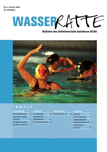 Wasserratte / Januar 2009 - Schwimmclub Solothurn SCSO