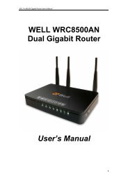 WELL WRC8500AN Dual Gigabit Router User's Manual