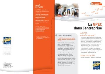 La GPEC dans l'entreprise - Fafiec