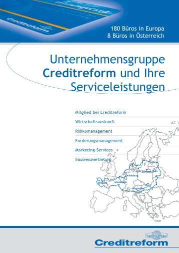 Unternehmensgruppe Creditreform und Ihre Serviceleistungen