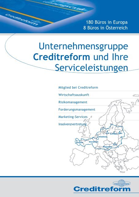 Unternehmensgruppe Creditreform und Ihre Serviceleistungen