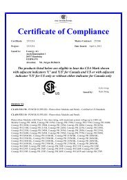 Certificate of Compliance - Conergy AG