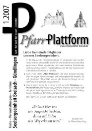 Plattform - Pfarrgemeinde Sankt Stephan, Breisach