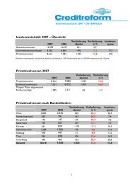 Insolvenzstatistik 2007 – Übersicht Privatinsolvenzen 2007 ...