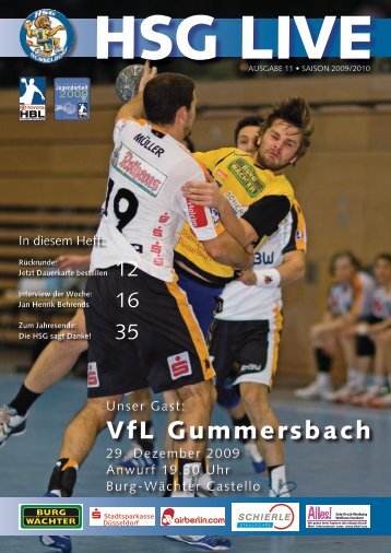 VfL Gummersbach - HSG Düsseldorf