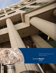 Annual Report 2006 - San Diego County District Attorney