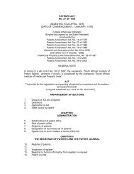 PATENTS ACT NO. 57 OF 1978 [ASSENTED TO 26 APRIL ... - CIPC