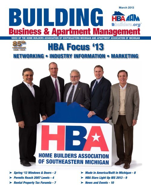 March 2013 BBAM Magazine - HBA of Southeastern Michigan