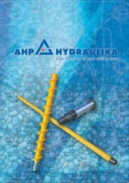 Catalogue of Earth-drilling tools - AHP Hydraulika