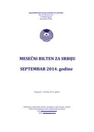 MESEÄNI KLIMATSKI BILTEN ZA SRBIJU SEPTEMBAR 2013. godine