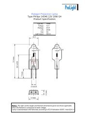 Halogen Projection Lamp Type Philips 14546 12V 20W G4 ... - Prolight