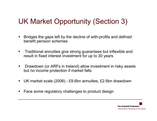 Presentation - Society of Actuaries in Ireland