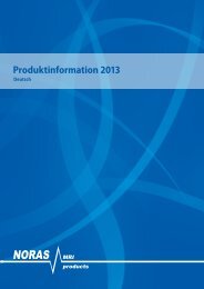 Produktinformation 2013, deutsch - NORAS MRI products GmbH