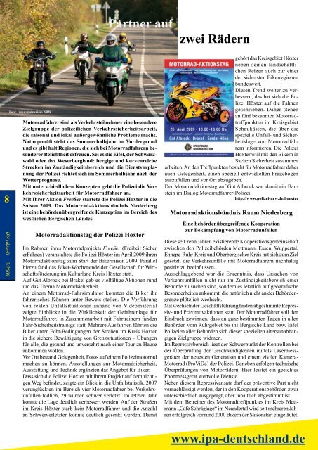 Faszination Motorrad - International Police Association