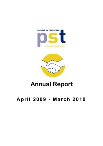 Download The Entire PST Annual Report, April 2009- March 2010