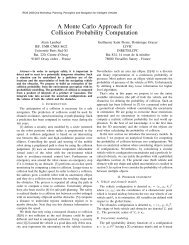 A Monte Carlo Approach for Collision Probability Computation