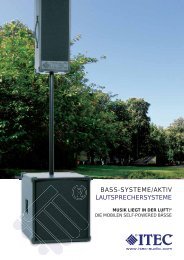 BASS-SYSTEME/AKTIV LAUTSPRECHERSYSTEME - Itec