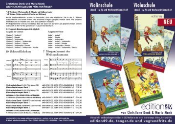 Christiane Denk Violaschule Band 1 & 2 - Edition 49