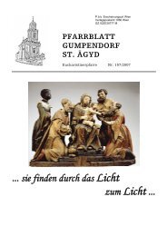 Dezember 2007 - Die Homepage der Pfarre Gumpendorf St. Ägyd